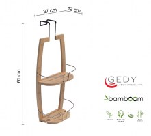 MEDIDAS ESTANTE DUCHA BAMBU GEDY